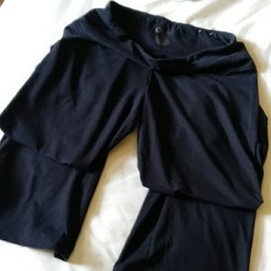 Black yoga boot cut leggings